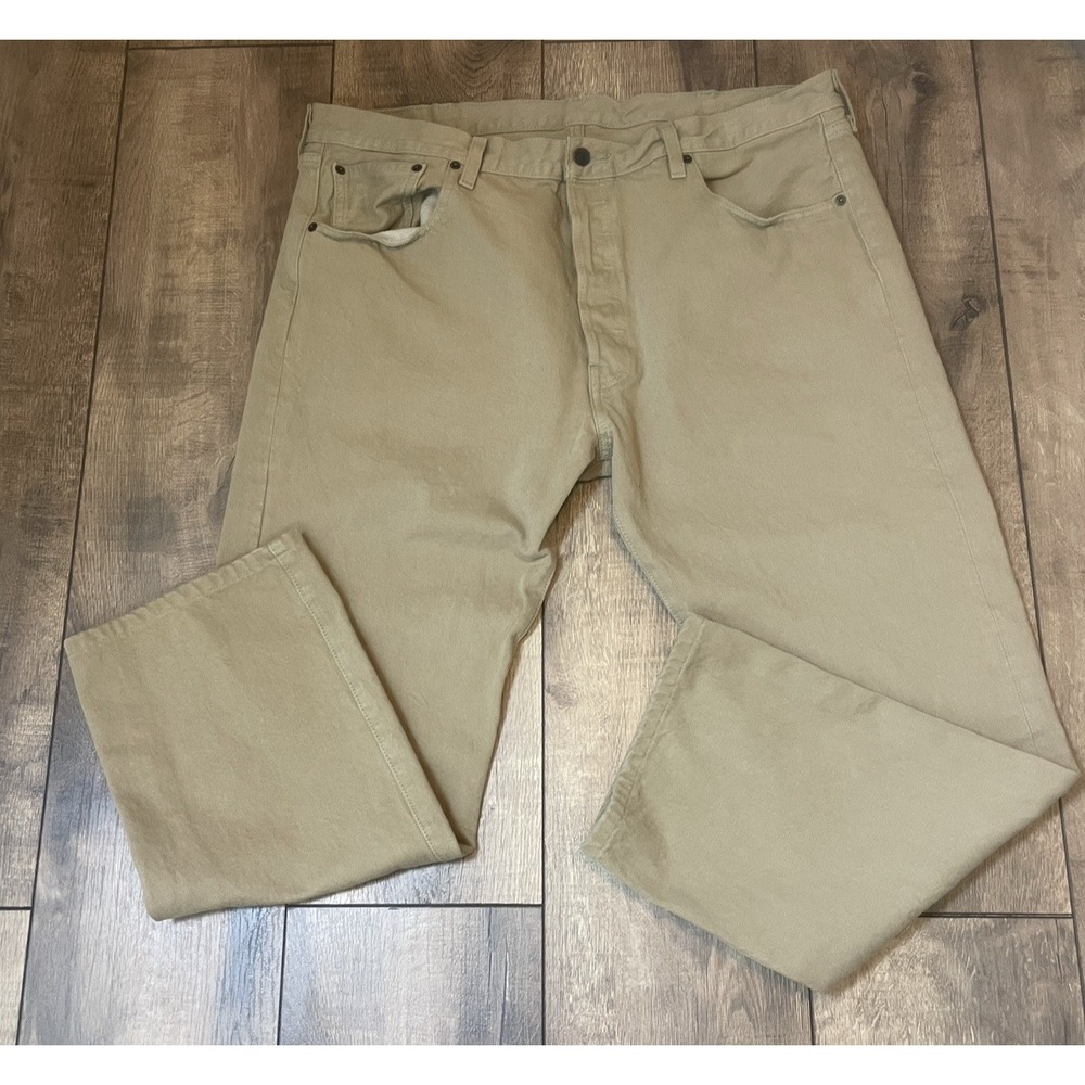 Vintage Levi's 501XX Rust Tan Denim Jeans Men's Size 40 x 30 Button Fly 5-Pocket